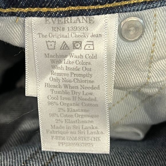 Everlane The Original Cheeky High Rise Jeans Women's SZ 30 Ankle Organic Cotton - Picture 7 of 8